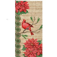 Burlap Christmas Guest Towels