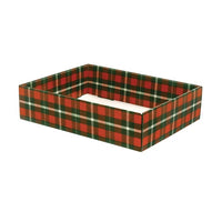 Christmas Plaid Decorative Corrugated Tray