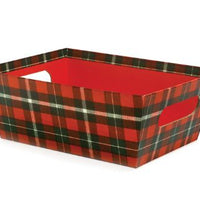 Christmas Plaid Market Tray