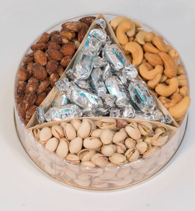 Divided Nut Gift Tray w/Fazer Mints