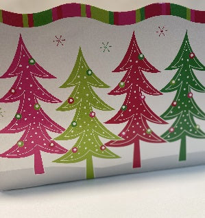 Festive Trees Basket Box - SMALL OR LARGE