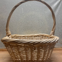 Vanilla Square Handle Basket - L