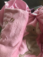 
              Pink Moose Blanket, Bib, Booty Gift Set
            