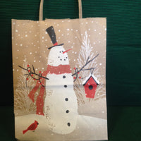 Snowman Kraft Bag