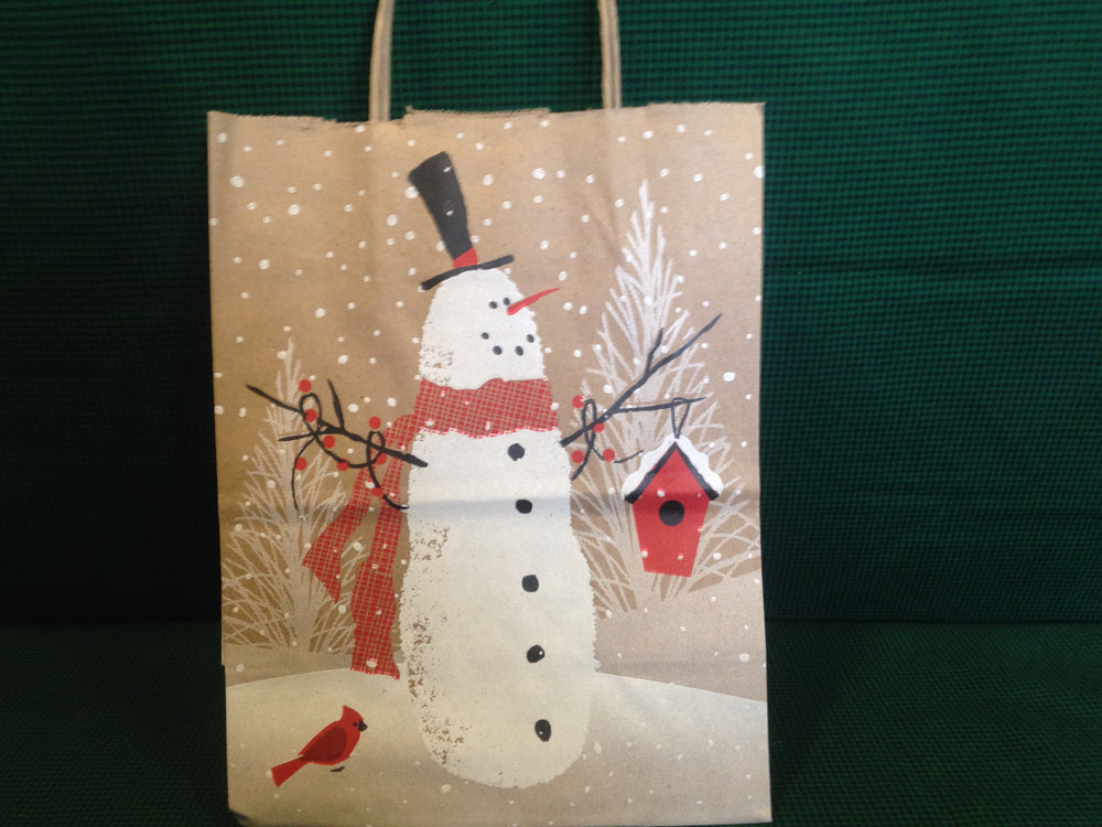 Snowman Kraft Bag