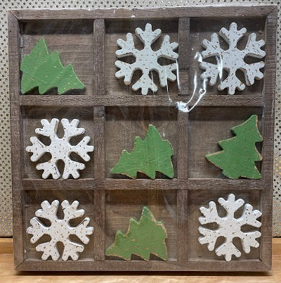 Snowflake Tree Tic Tac Toe