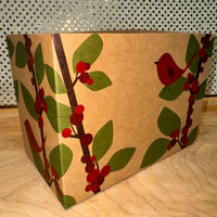 Red Bird Berries Basket Box - SMALL ONLY