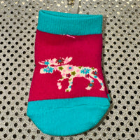 
              One Moose on Pink Socks
            