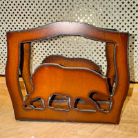 
              Rustic Iron Napkin Holder Bear
            