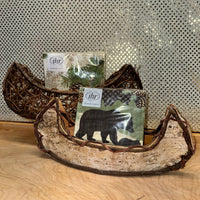 Birch or Grapevine Canoe Napkin holder