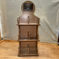 
              3-Tier Double-Sided Wooden Countertop Display Stand
            