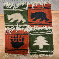 Handwoven Wool Rug Coaster