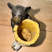 
              Bear/Birch Log Toothpick Holder
            