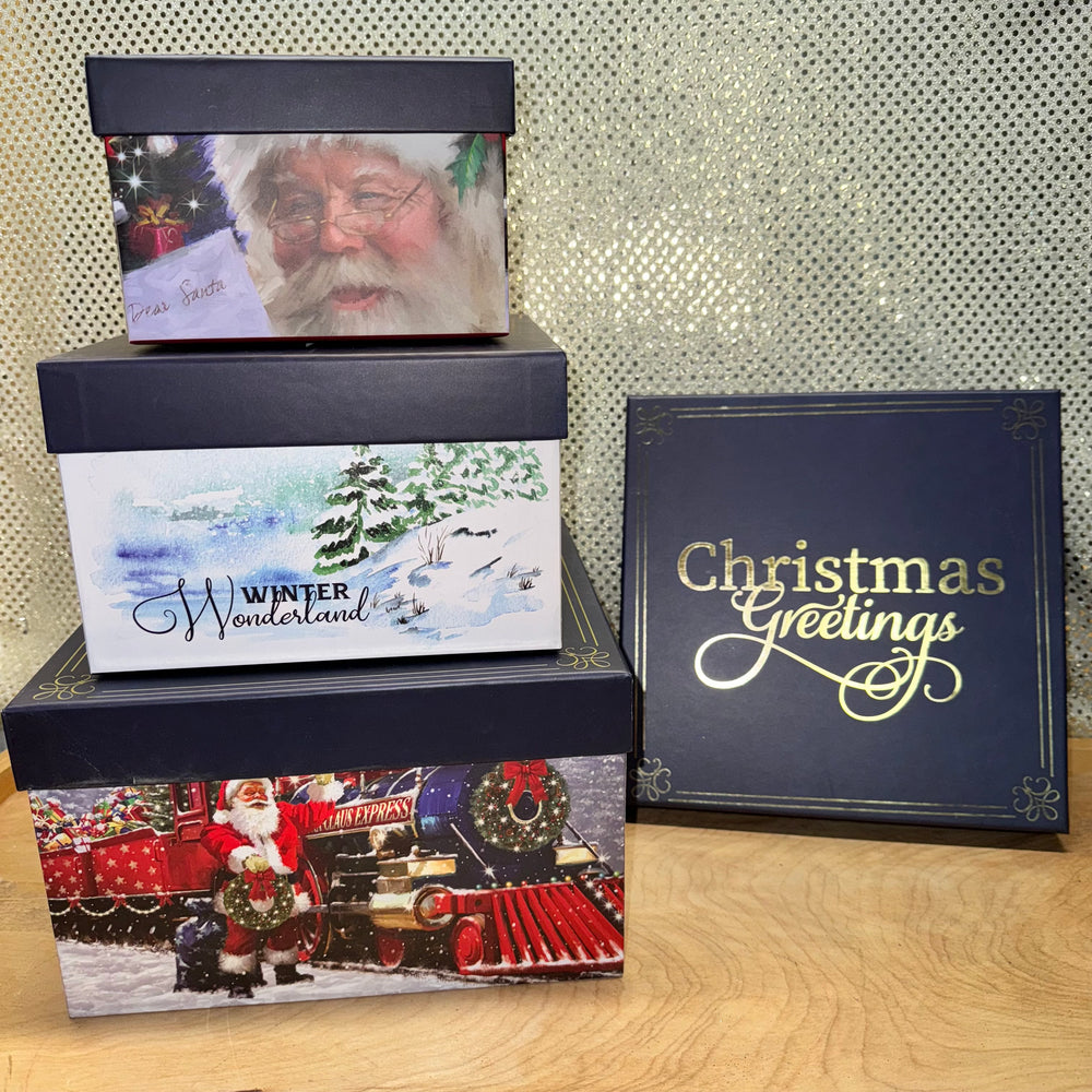 XL Nested Boxes - Christmas Greetings from Claus Express