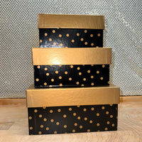 Golden Midnight Nested Boxes S/3