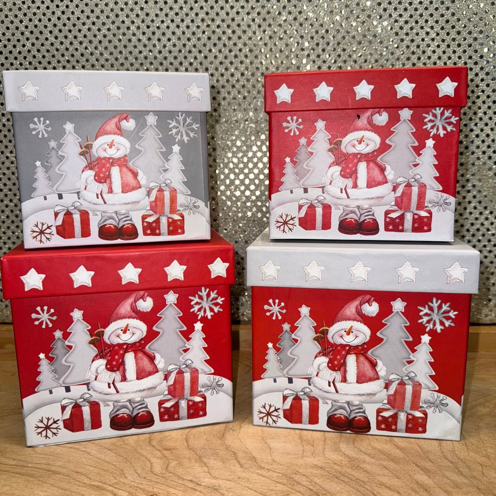 Snowman Nested Boxes / Set of 2