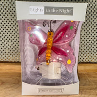 Pink Butterfly Night Light