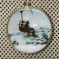 
              Riding the Chairlift Disk  Ornament
            