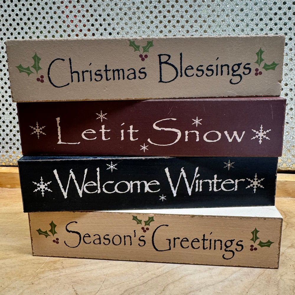 Mini Seasons Greetings Block (4 Styles)