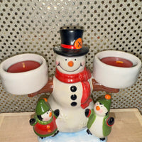 
              Yankee Candle Snowman with Votive Candles
            