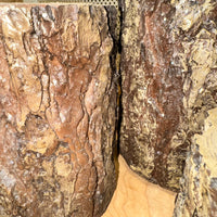 
              Wood-look Pine Log Pillar Holder
            
