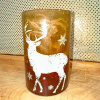 
              Ombre Lighted Crackle Vase - Deer
            