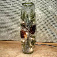 
              Pine Cones Lighted Vase
            