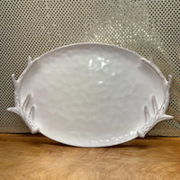 
              Antler Oval Platter - Ivory
            