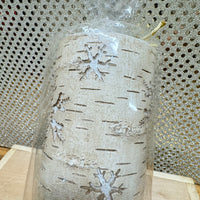 
              Birch Snowflake LED Candle (3x4)
            