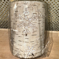 
              Birch Snowflake LED Candle (3x4)
            