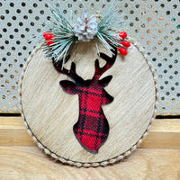 
              Buffalo Plaid Animal Silhouette Ornament (Two Styles)
            