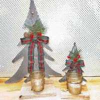 
              Tin Tree Votive Holder (2 sizes)
            