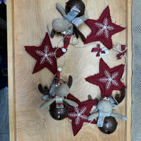 
              Stars & Moose on Jingle Bells Garland
            