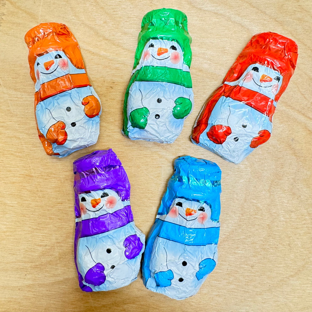 Colorful Snowman..add some to your basket!