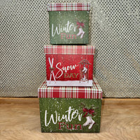 
              Winter Fun Snow Day Nested Boxes S/3
            