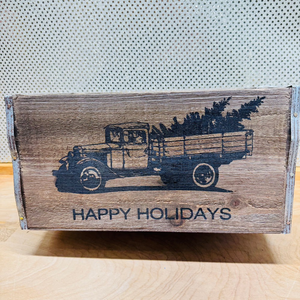 Christmas Tree Farm Crate  (3 sizes)