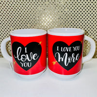 I LOVE YOU Coffee Mugs - set of 2