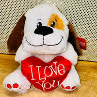 I Love You Puppy Plush