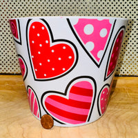 Red & Pink Heart Bucket