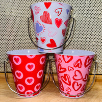 Valentine's Day Metal Bucket