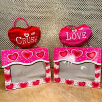 Valentine Window Box w/Plush Heart
