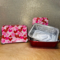 
              Aluminum Pan with Hearts Lid
            