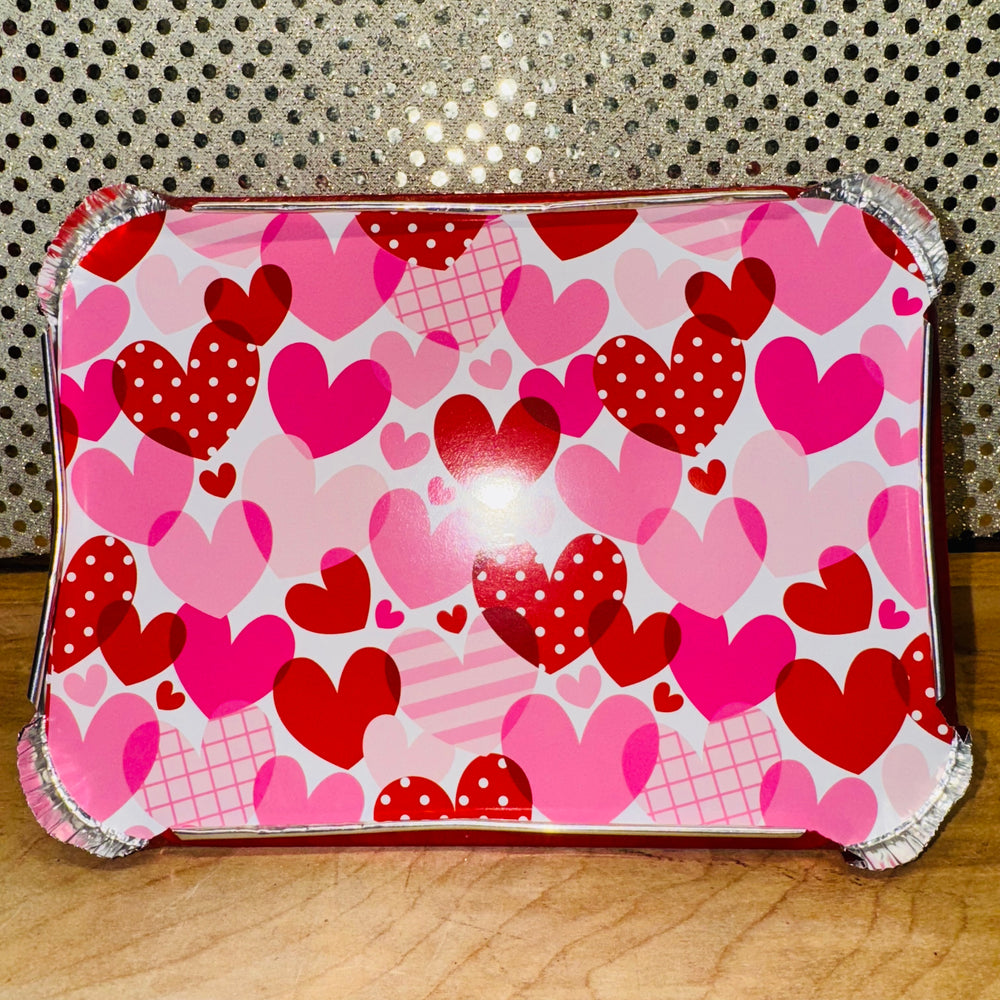 Aluminum Pan with Hearts Lid