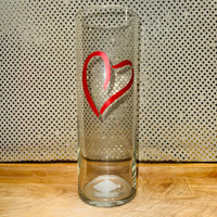 Valentine's Day Glass Vase