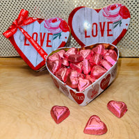 
              Heart Love Tin with Chocolates
            