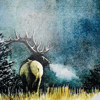Charmayne's Originals - Elk on Fall Night