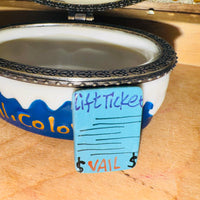 Trinket Box with Ski Icon "Vail"