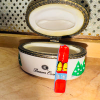 
              Trinket Box with Ski Icon "Beaver Creek"
            