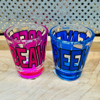 Beaver Creek Shot Glass - Blue or Pink