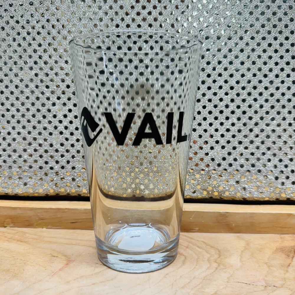 Vail Pint Glass -  Black Block Lettering